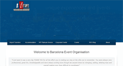 Desktop Screenshot of barcelonaeventorganisation.com