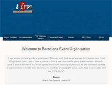 Tablet Screenshot of barcelonaeventorganisation.com
